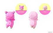 HIPPERS Monchhichi COLORS: Wink Series - Gallery Shelf Companion